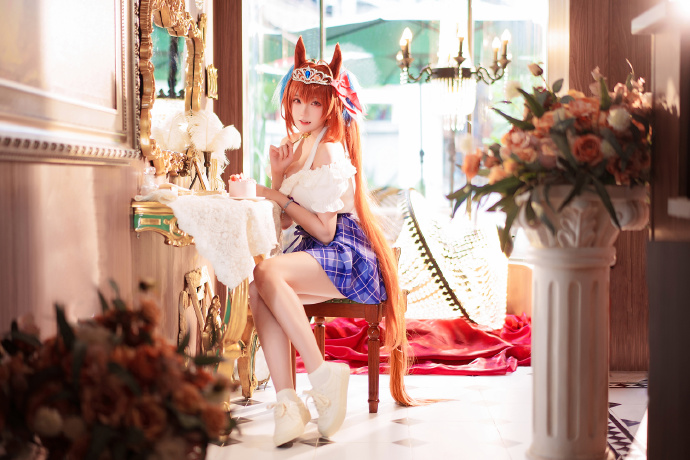 闪耀优俊少女《赛马娘》大和赤骥cosplay