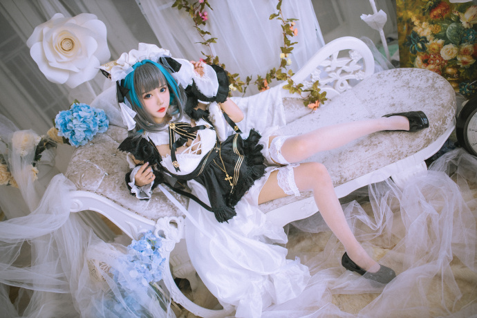 碧蓝航线柴郡cosplay像猫一样可爱