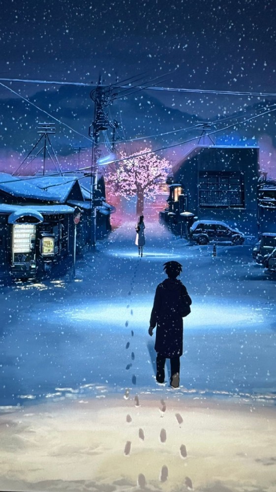动画电影《秒速五厘米》上映17周年!新海诚公开未采用版海报