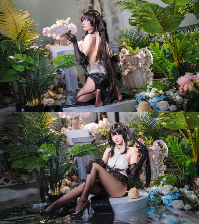 游戏《碧蓝航线》镇海换装潋滟水色cosplay-ACG宅月季