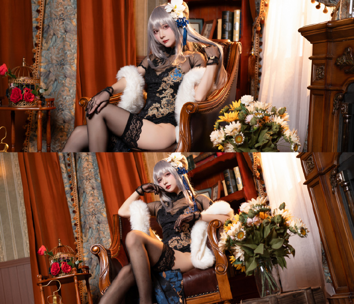 游戏《碧蓝航线》路易九世换装「瑰丽的执勤人」cosplay-ACG宅月季