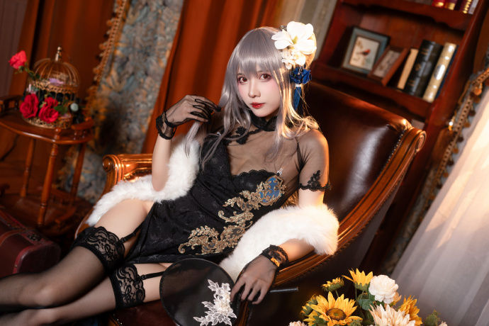 游戏《碧蓝航线》路易九世换装「瑰丽的执勤人」cosplay-ACG宅月季