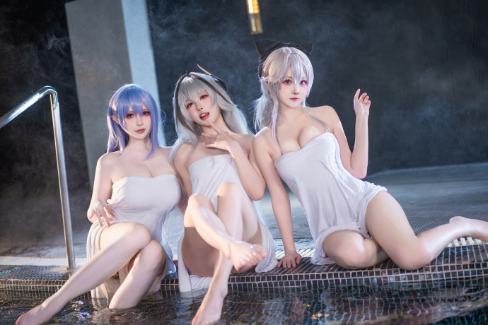 游戏《碧蓝航线》重巡洋舰—库尔斯克换装「雾中雪狼」cosplay-ACG宅月季