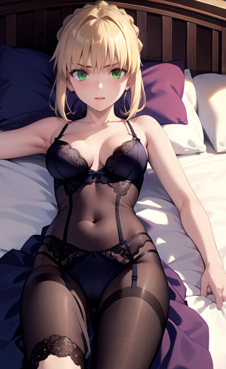 游戏《FGO》吾王阿尔托莉雅美图-acg宅月季