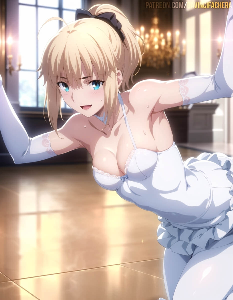 游戏《FGO》吾王阿尔托莉雅美图-acg宅月季