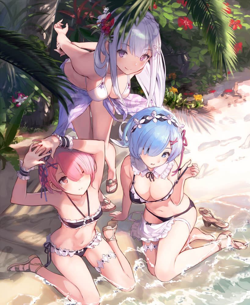 从零开始的异世界生活夏日二次元美图