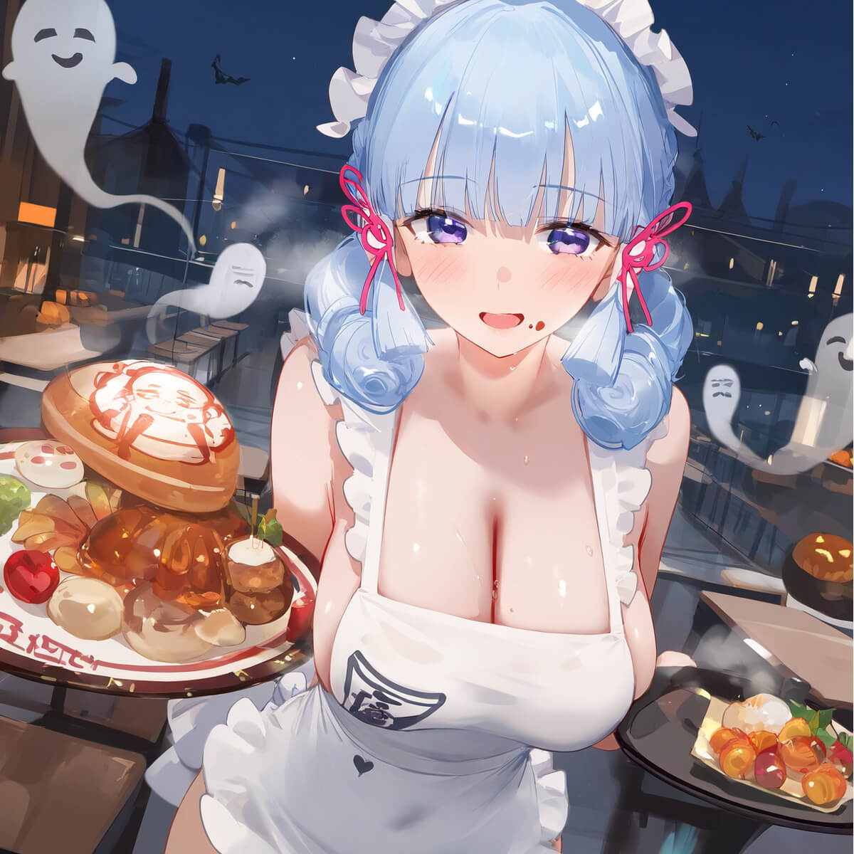 原神神里绫华小恶魔厨娘美图专辑